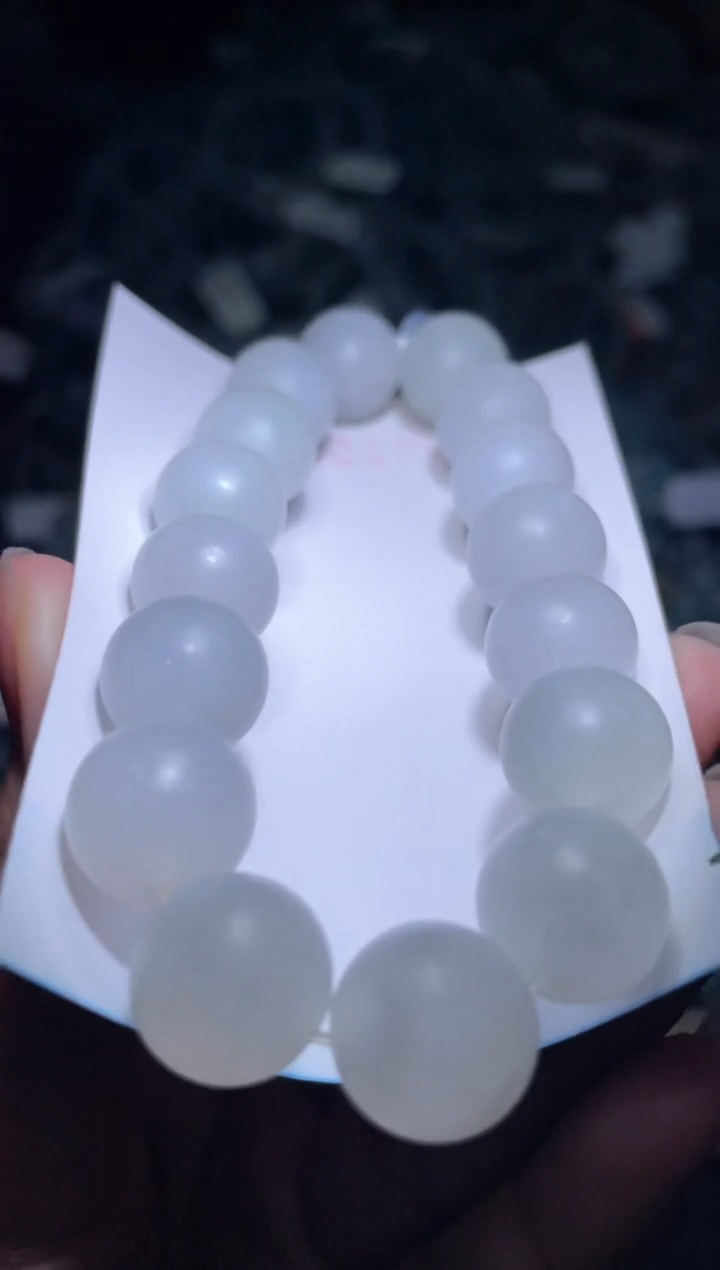 未镶嵌定制翡翠天然缅甸翡翠手串57