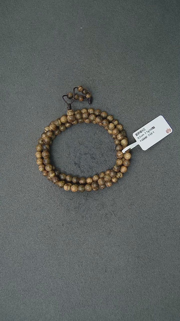 【闪购商品】沉香手串0.5-7.7g100颗正菩萨棋老料手串