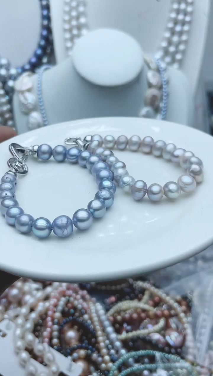 【闪购商品】淡水珍珠颈饰钛钢1