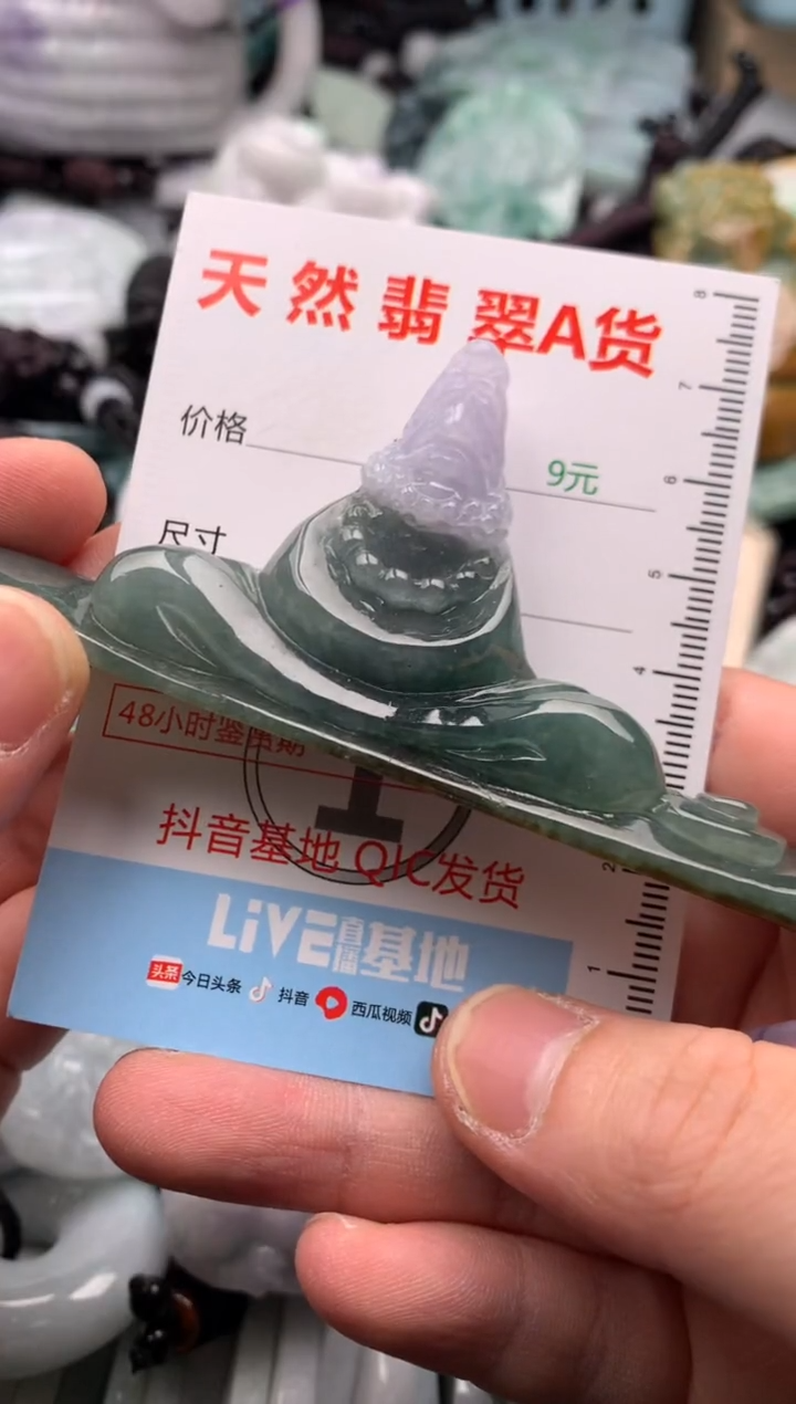 翡翠未镶嵌吊坠(不含链)1