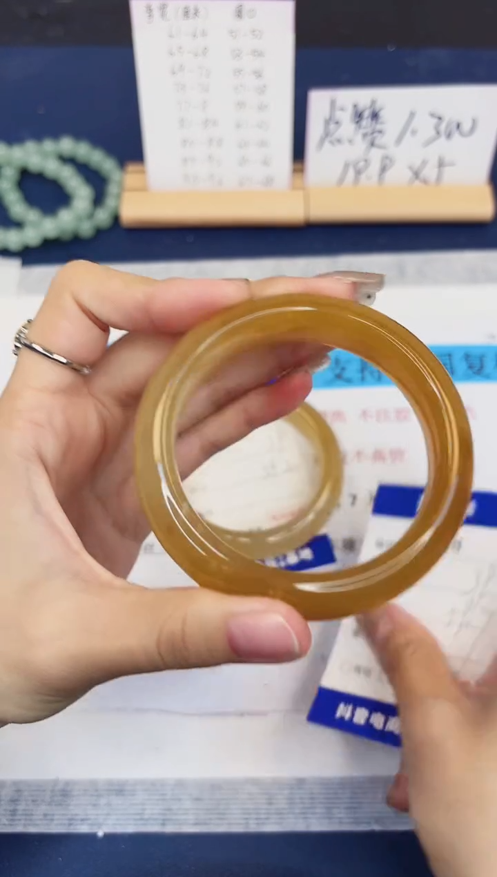 【闪购商品】石英质玉手镯未镶嵌358-财气镯-圈口59