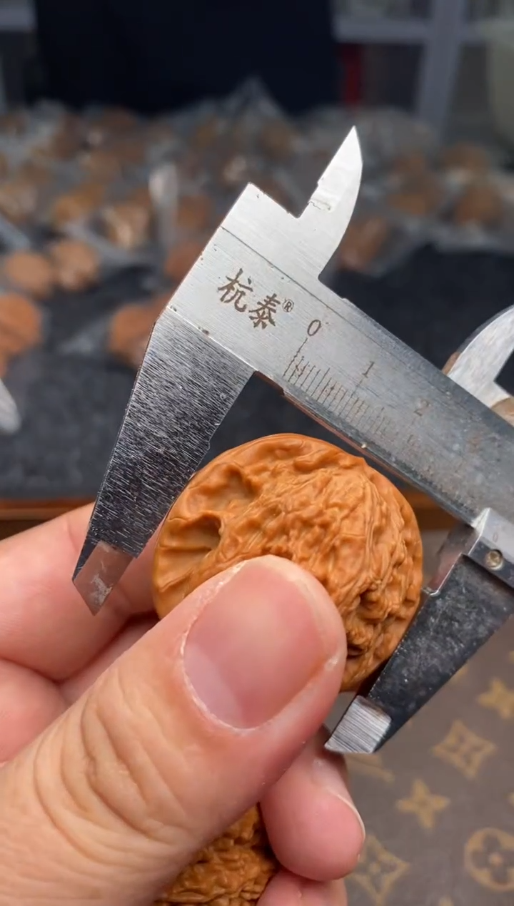 把件文玩核桃b109号40尺白狮子