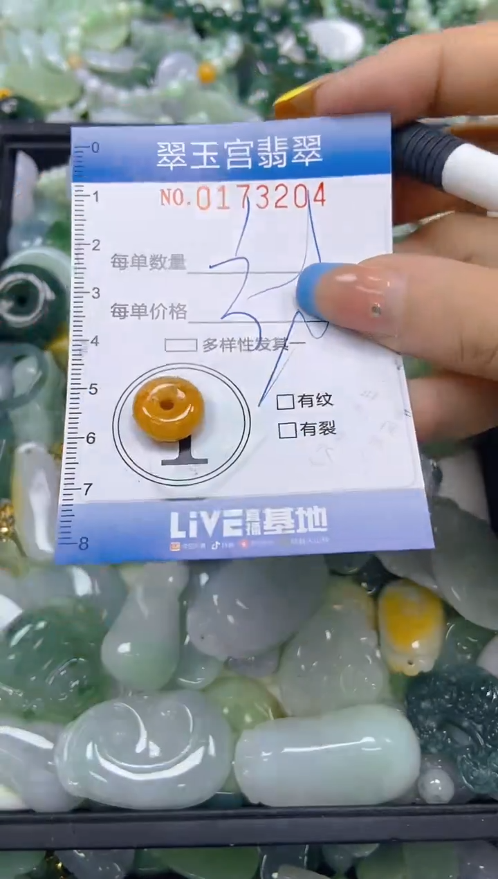 翡翠未镶嵌颈饰闪购0173204