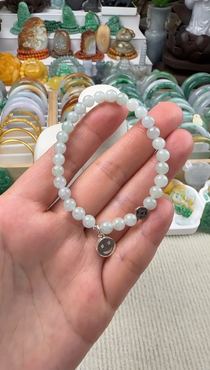 未镶嵌手链翡翠手串