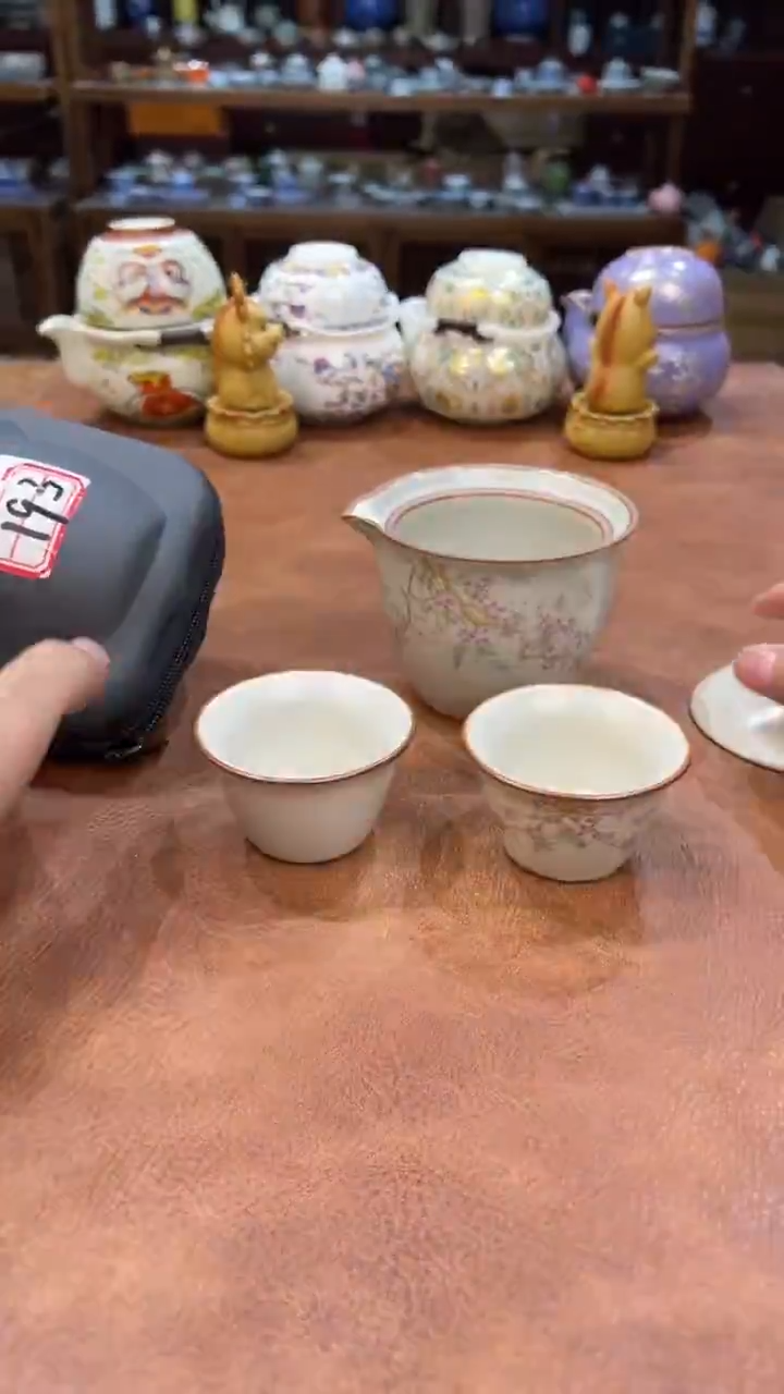 真的很便宜会开片的旅行茶具