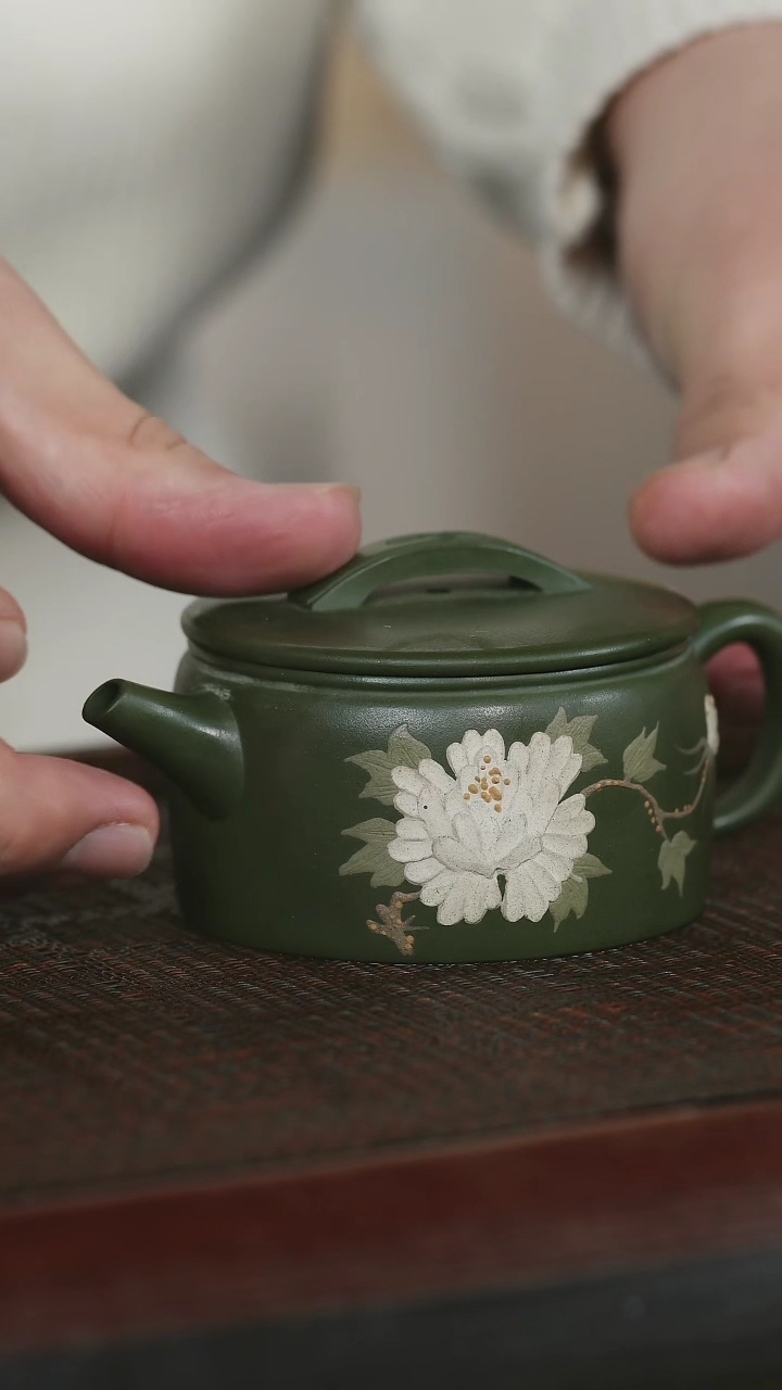 【闪购商品】紫砂茶壶26 原矿紫砂壶 汉瓦 绿泥