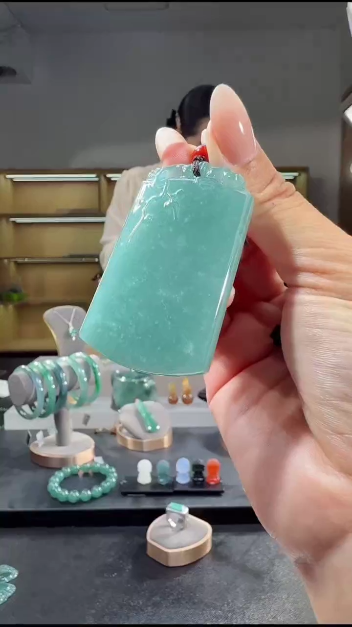 吊坠(不含链)未镶嵌翡翠无事牌（多样性发其一）