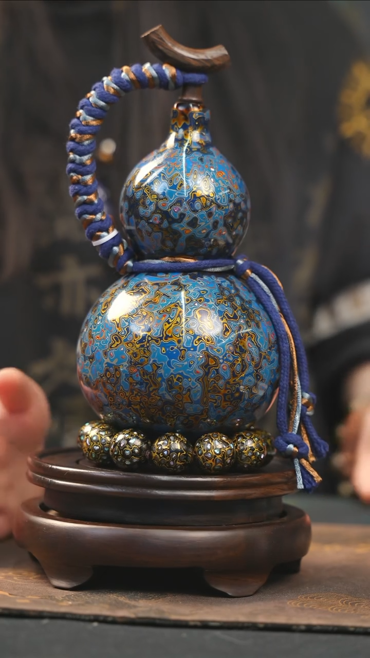 【闪购商品】YN213漆艺酒葫芦不包手串及旋转底座