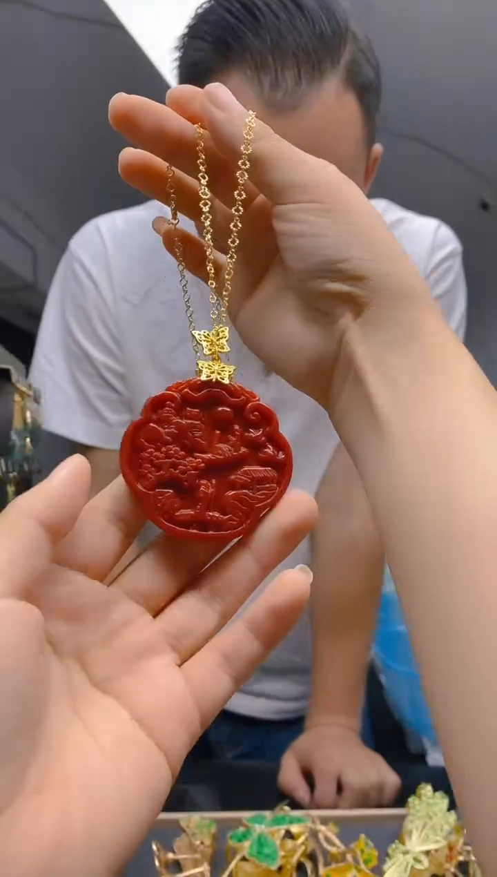 【闪购商品】翡翠耳饰合金0416翡翠锁骨链