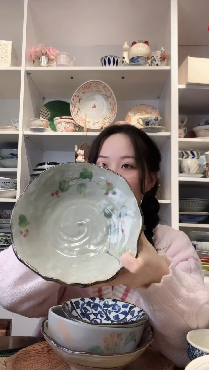 陶瓷bloom粗陶山归来三足钵19.5cm