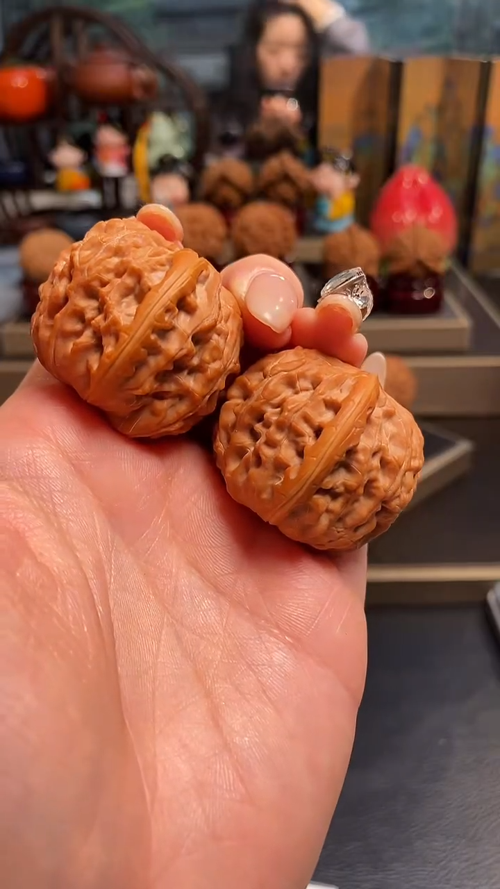 【闪购商品】文玩核桃把件H799磨盘36