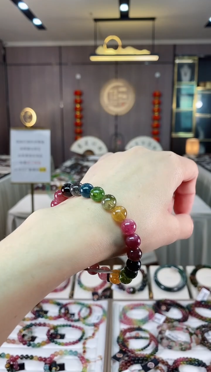 【闪购商品】碧玺单圈手串8mm+未镶嵌（多样性发一条）hon