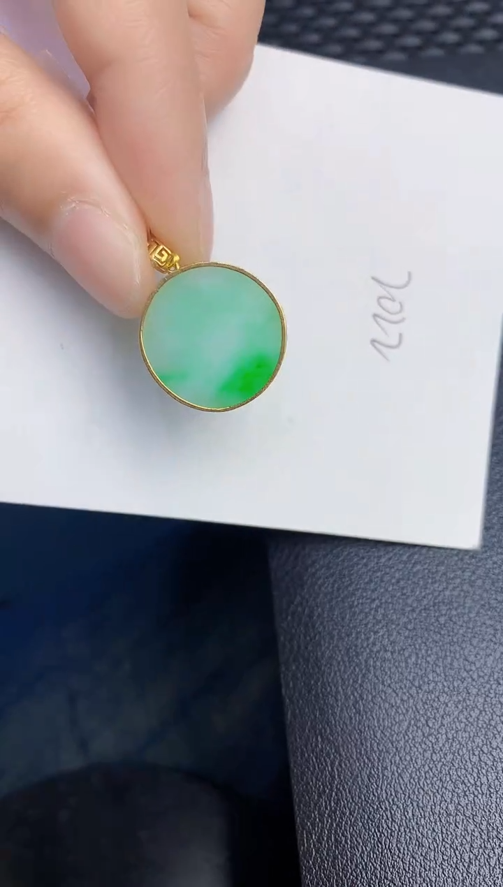 【闪购商品】翡翠颈饰18K金镶嵌000000000