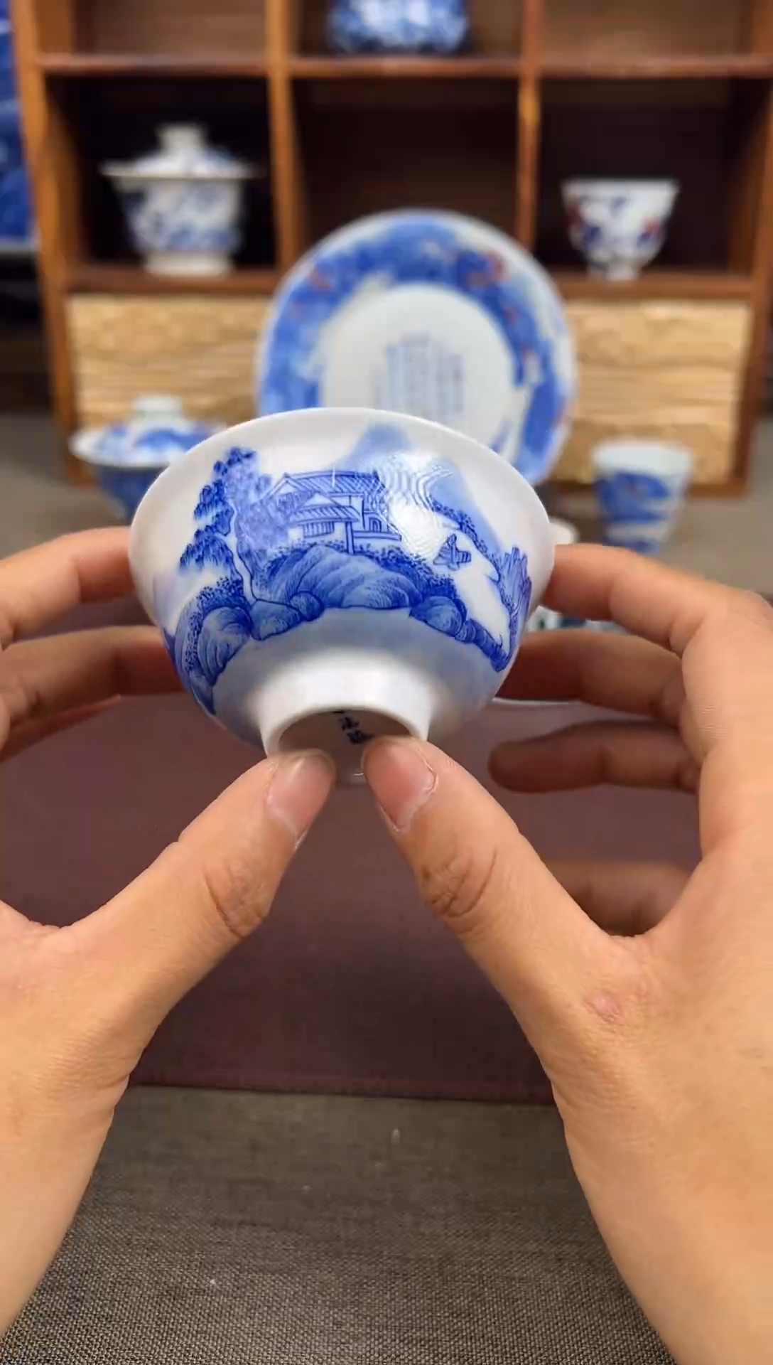 【闪购商品】杯子溪山酌茗陶瓷杯