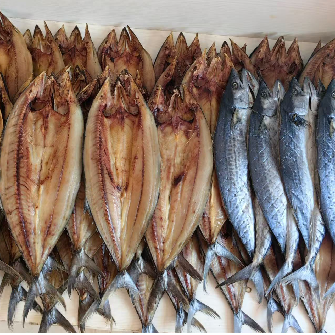 青岛当地一卤鲜燕尾鲅鱼片 半干甜晒微咸1.1斤~1.3斤到手4.5斤顺丰包邮