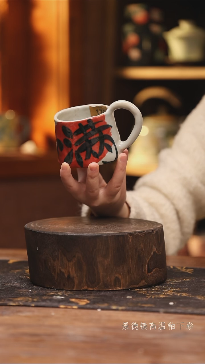 陶瓷景德镇高温釉下手绘陶瓷@L170@