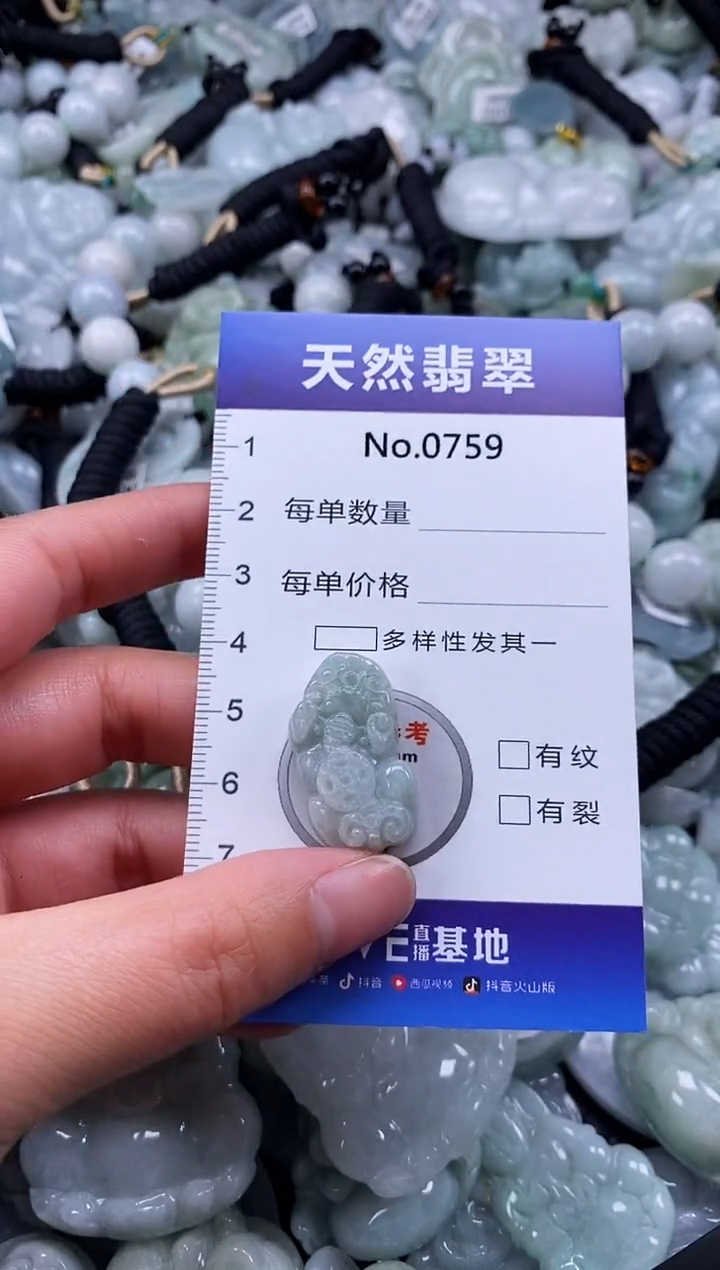 【闪购商品】翡翠颈饰未镶嵌缅甸A货翡翠0759