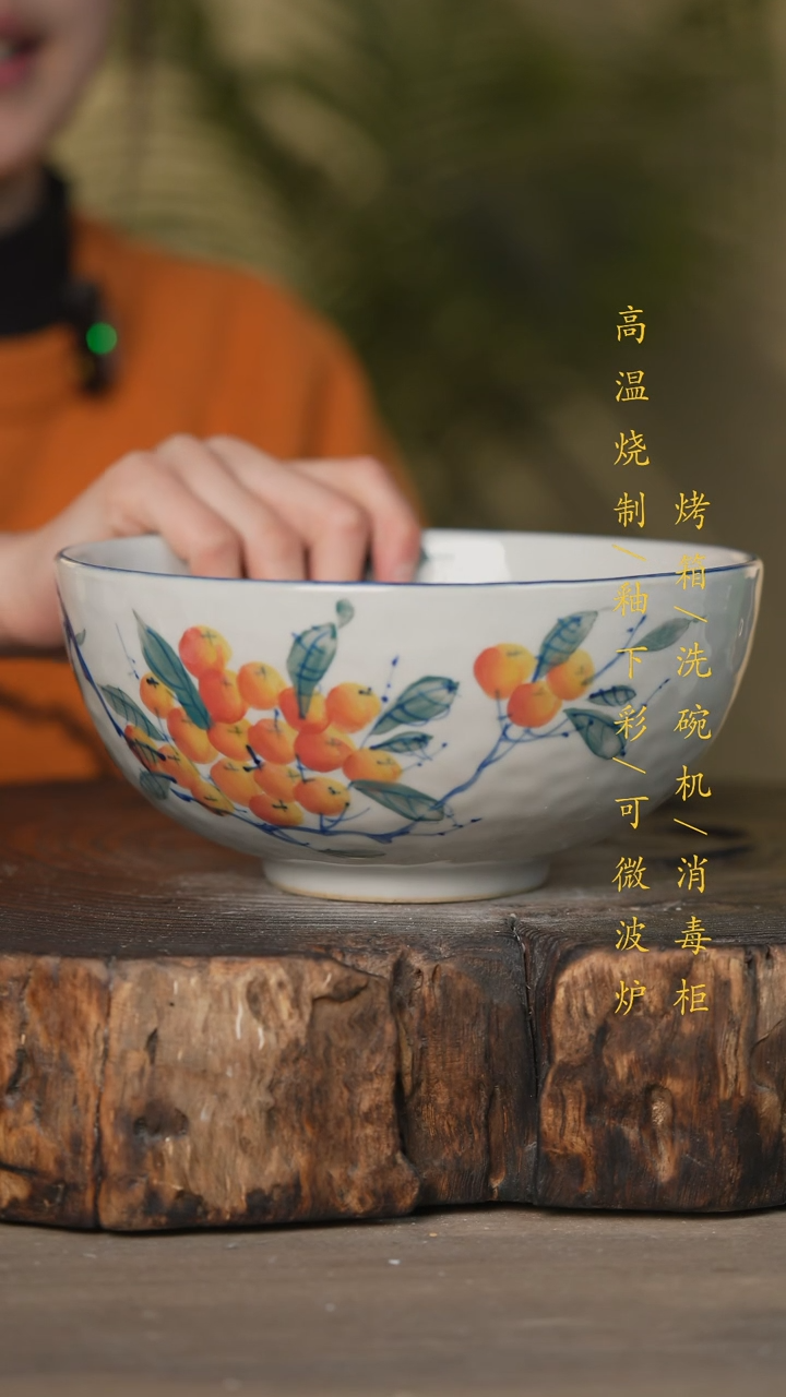 【闪购商品】碗景德镇高温釉下彩可微波烤箱洗碗机