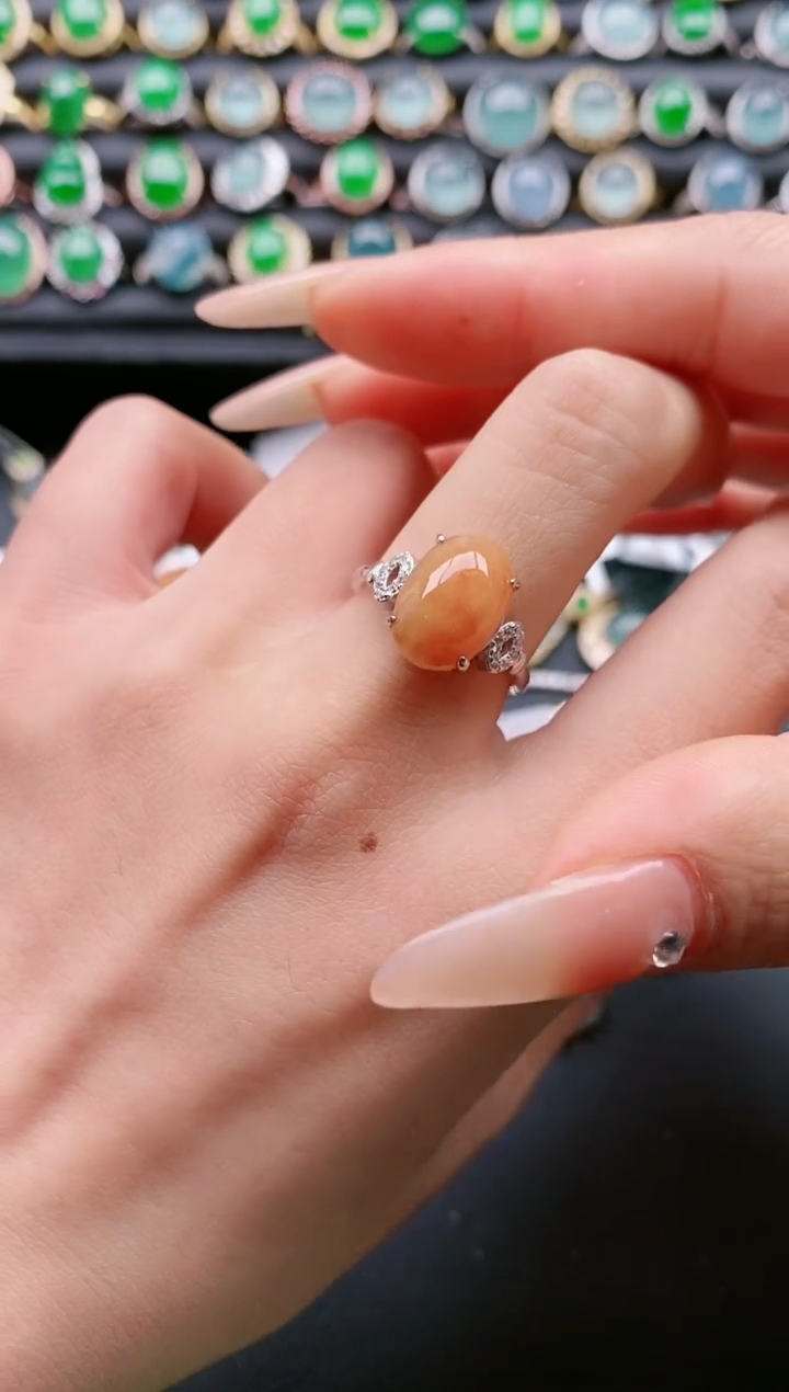 【闪购商品】翡翠戒指银S925镶嵌1111111