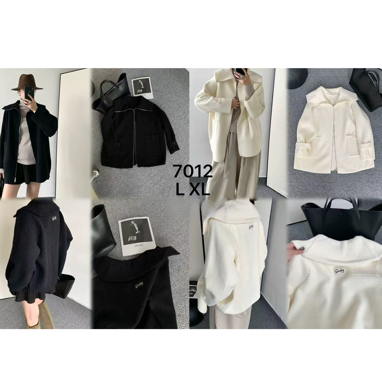 7012#翻领拉链外套 FL