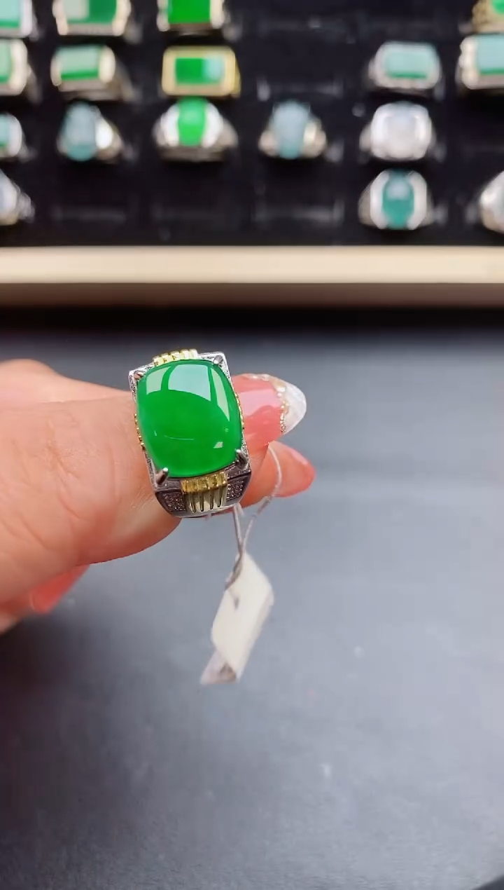 【闪购商品】翡翠戒指银S925镶嵌5085850