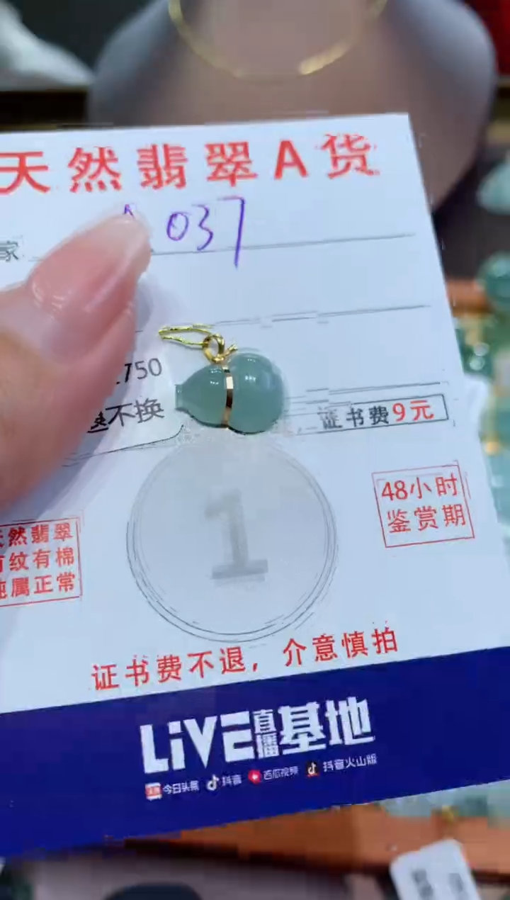 【闪购商品】翡翠颈饰未镶嵌天然缅甸a货翡翠