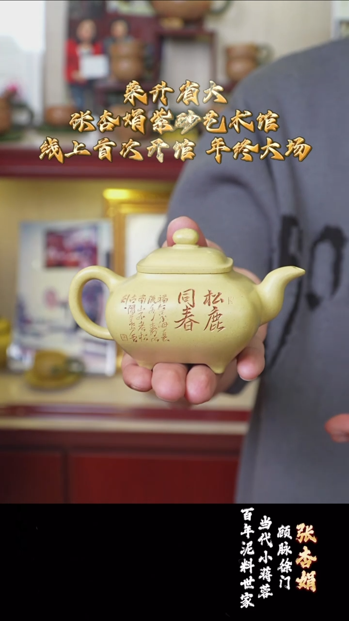 用****6宜兴紫砂 ZXJ 本绿 传炉 180cc 