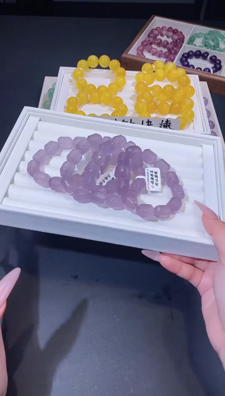 未镶嵌手链萤石126.34紫萤石手串 多样性发其一