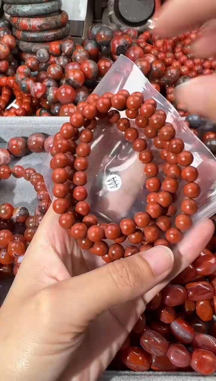 南红玛瑙手串未镶嵌新**禧8+