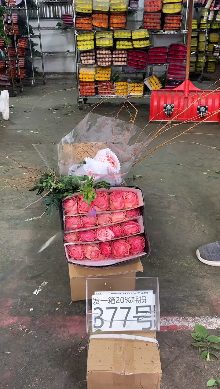 377号♥中通含20%耗损发一箱鲜花
