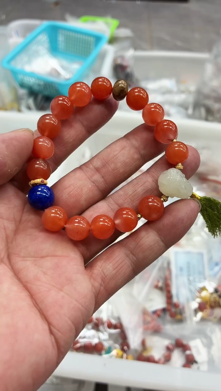 未镶嵌手串南红玛瑙B40