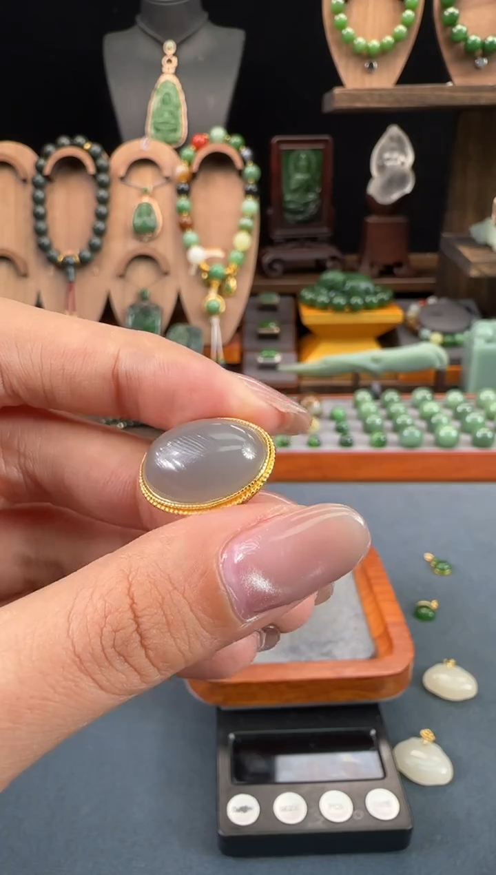 【闪购商品】和田玉吊坠银S925镶嵌1