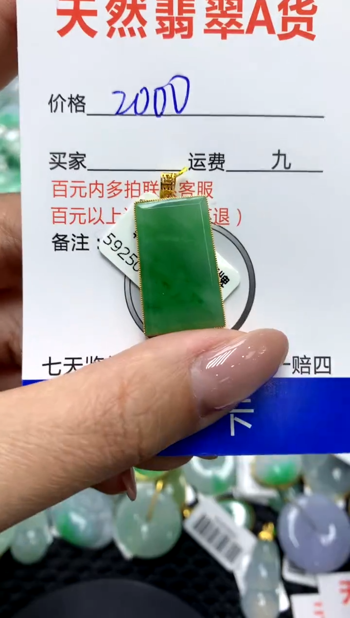 【闪购商品】翡翠颈饰18K金镶嵌111111111