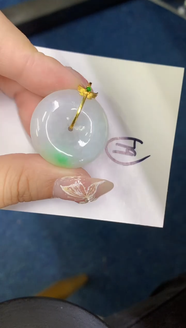 【闪购商品】翡翠颈饰18K金镶嵌0000000000