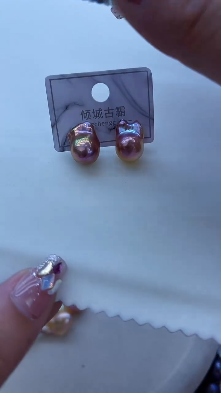 【闪购商品】淡水珍珠耳饰未镶嵌801