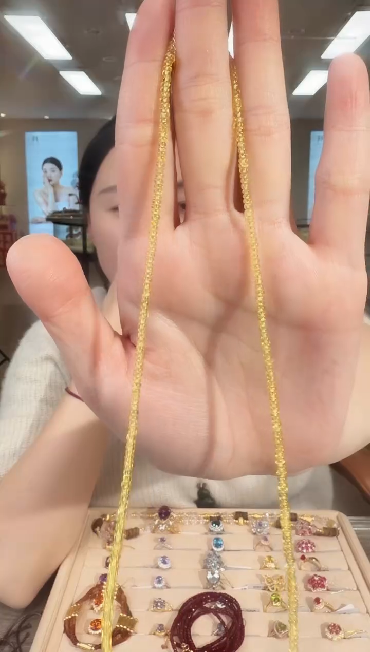 项链蓝宝石18K金镶嵌03