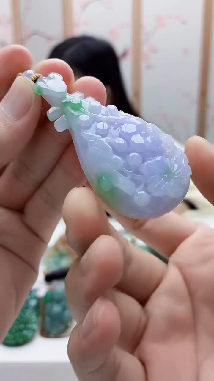 未镶嵌定制翡翠4852bb-毛货挂件33