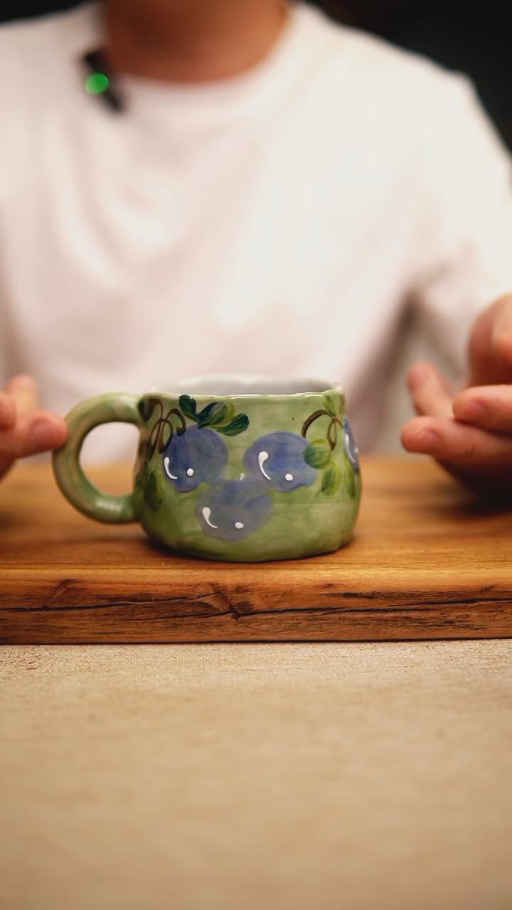 @@陶园瓷舍@@纯手工手绘@高温釉下彩