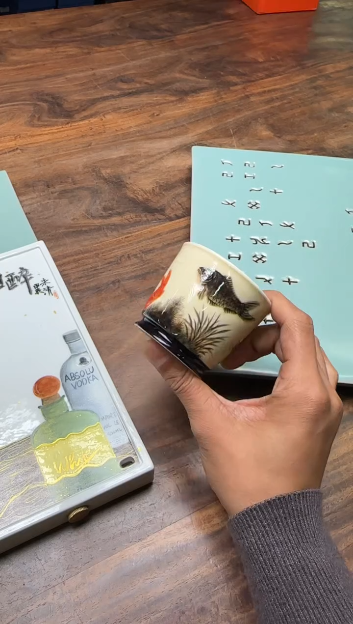 清*太初堂·张乐 鱼乐 容天杯