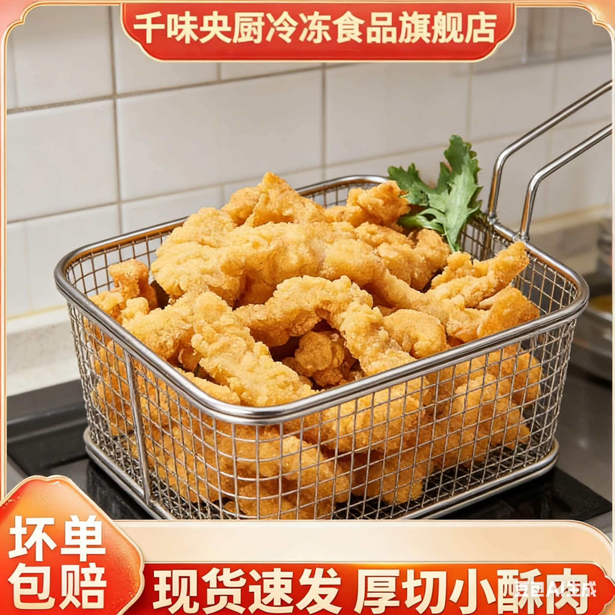 【千味央厨】酥脆小酥肉空气炸锅专用半成品火锅麻辣烫配菜