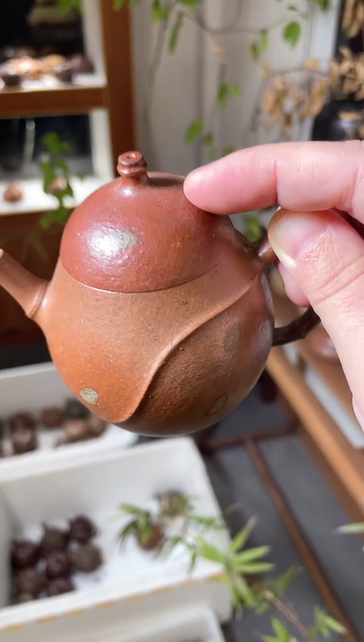 【闪购商品】紫砂茶壶斑竹胭脂红柴烧壶