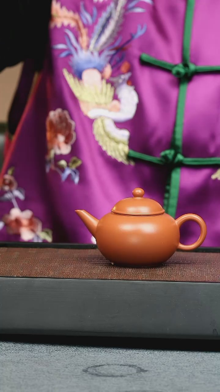 【闪购商品】紫砂茶壶五堂长天-潮州朱泥