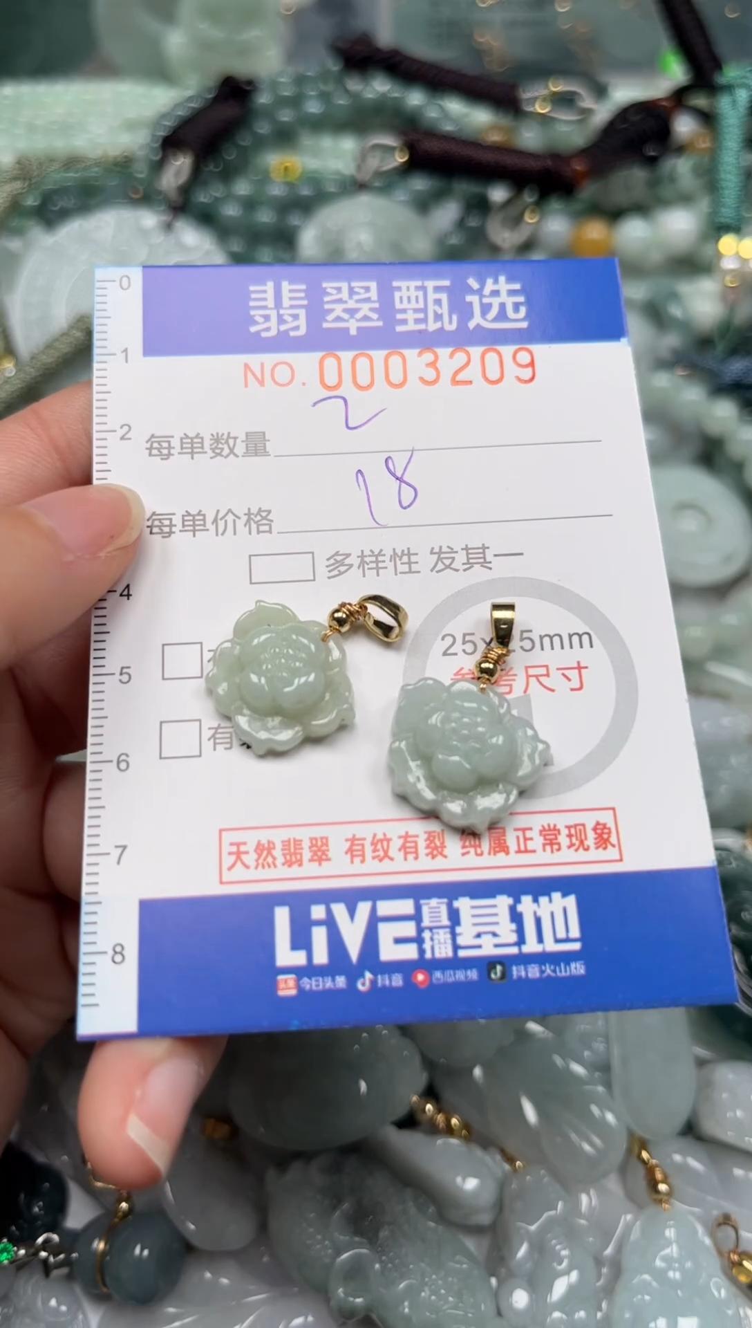 【闪购商品】翡翠颈饰未镶嵌00..3209