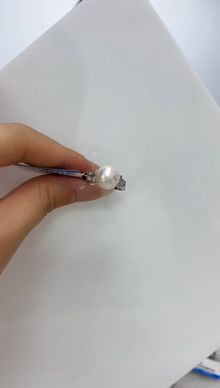 【闪购商品】淡水珍珠DA银S925镶嵌v2649 珍珠戒指 10