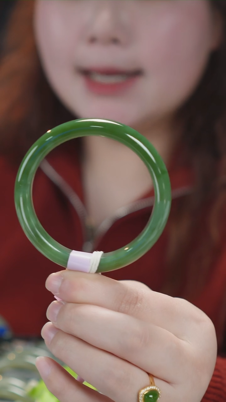 【闪购商品】和田玉手镯未镶嵌48号天然和田玉手镯拍一发一57