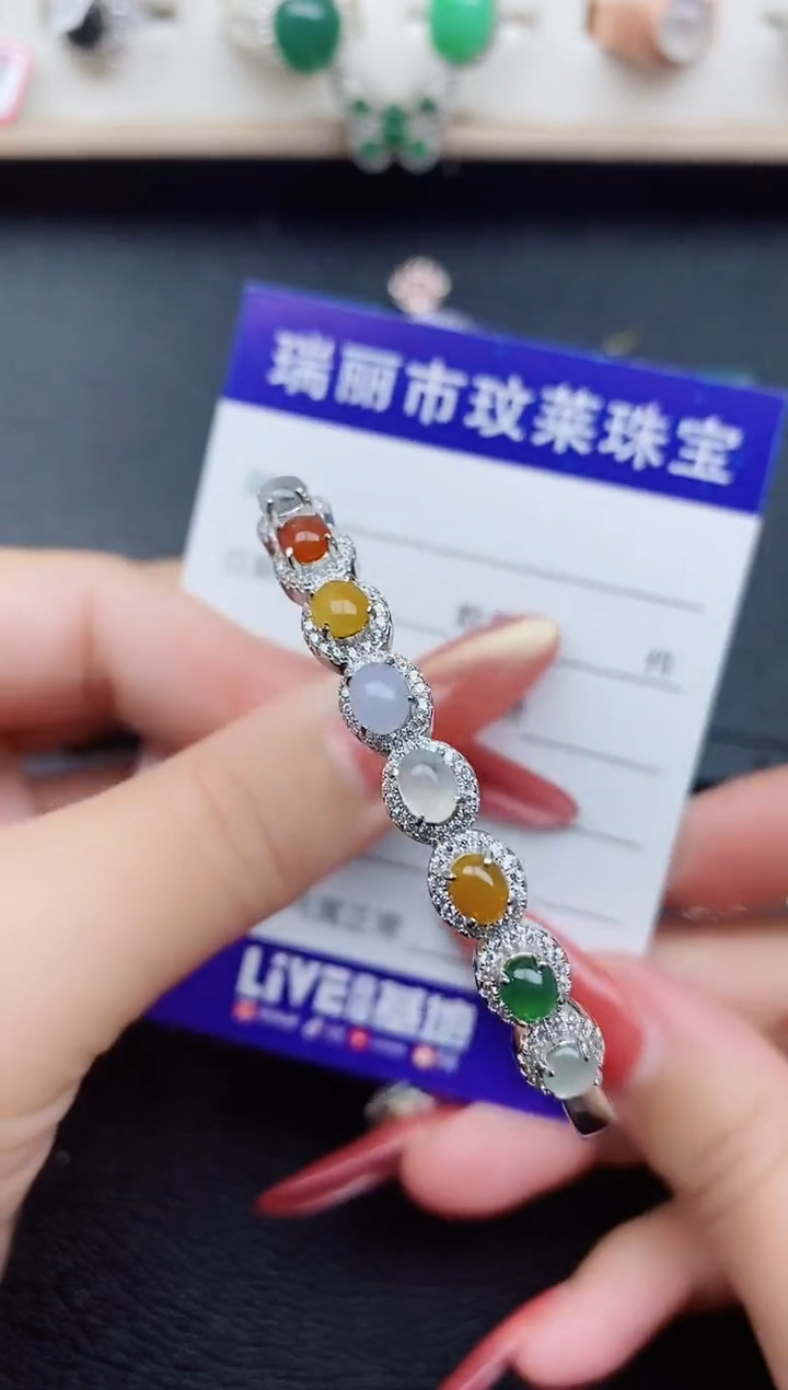 【闪购商品】翡翠戒指银S925镶嵌11111