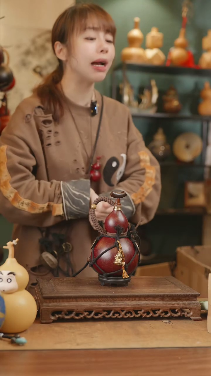 【闪购商品】229号精品天然大漆工艺防渗内胆酒葫芦~