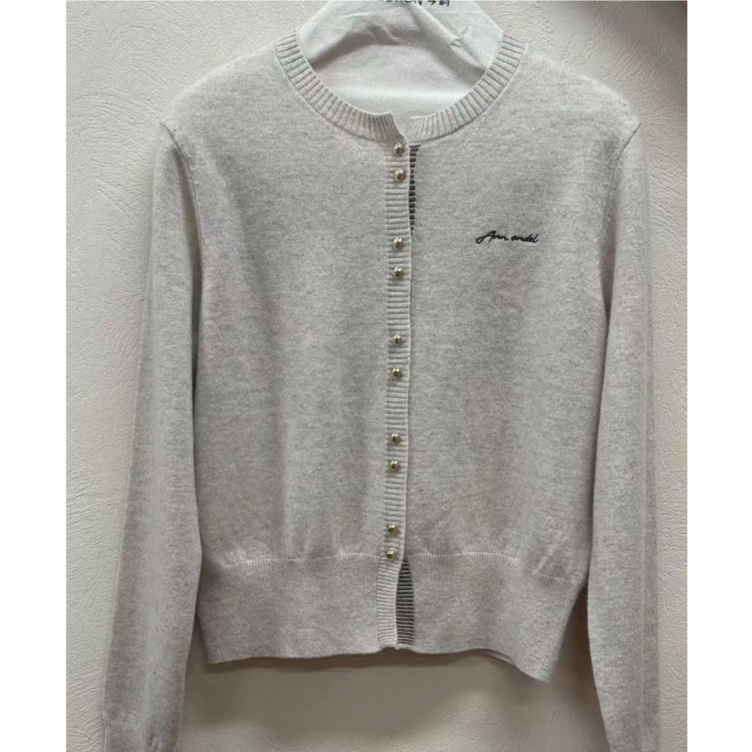 Collection今屿 高支澳毛圆领亲肤显瘦开衫 JY2504J2101
