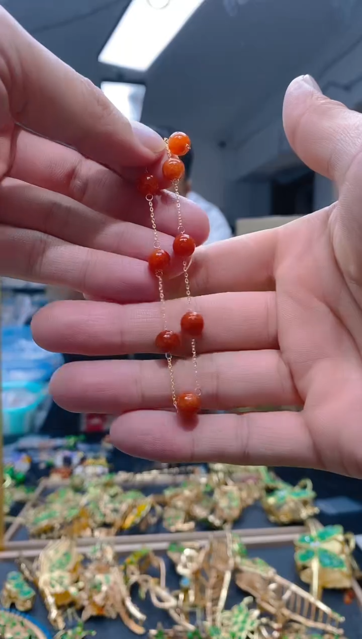 【闪购商品】翡翠耳饰合金0220翡翠手链