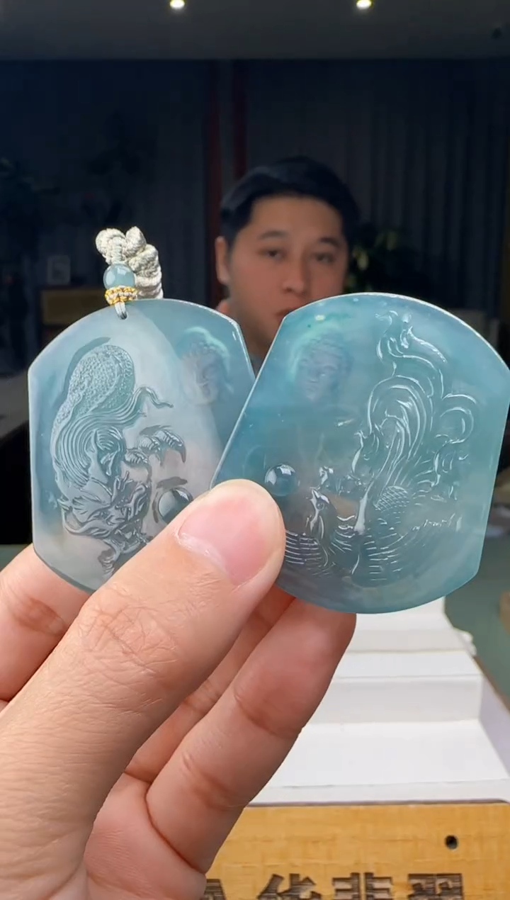 【闪购商品】翡翠颈饰未镶嵌多样性发一对XM@@WS50209H06